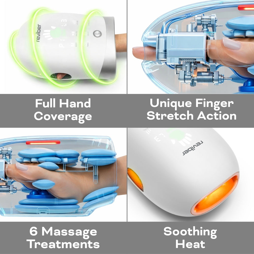 Reviber Warming Shiatsu Hand Massager