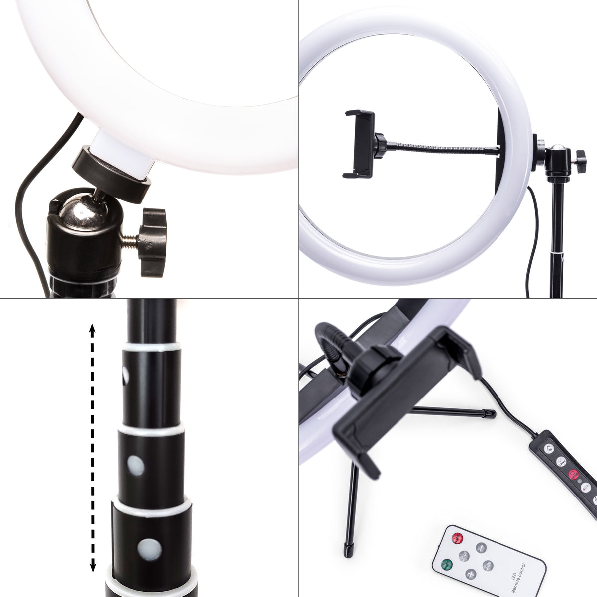 Rio Studio RGB – 12″ LED hringljós með þrífæti