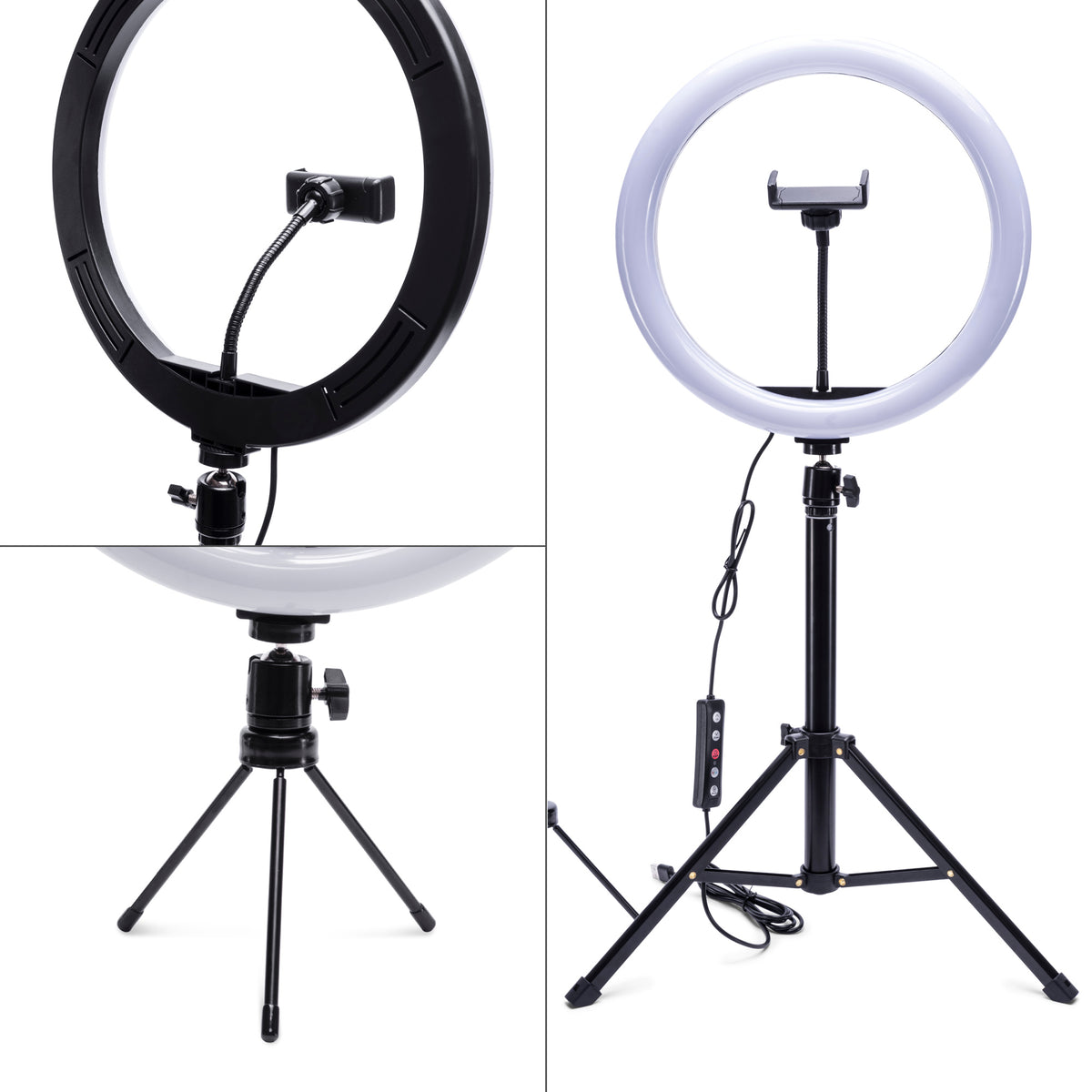 Rio Studio RGB – 12″ LED hringljós með þrífæti