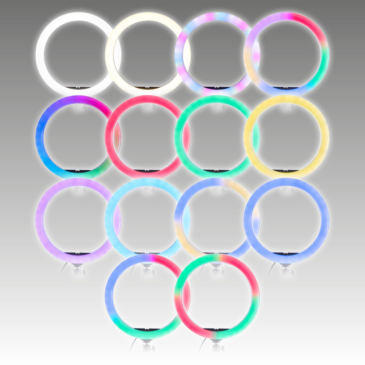 Rio Studio RGB – 12″ LED hringljós með þrífæti