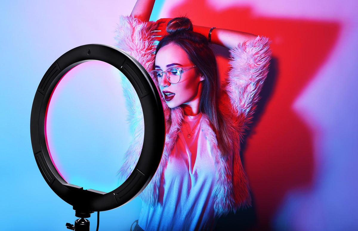 Rio Studio RGB – 12″ LED hringljós með þrífæti