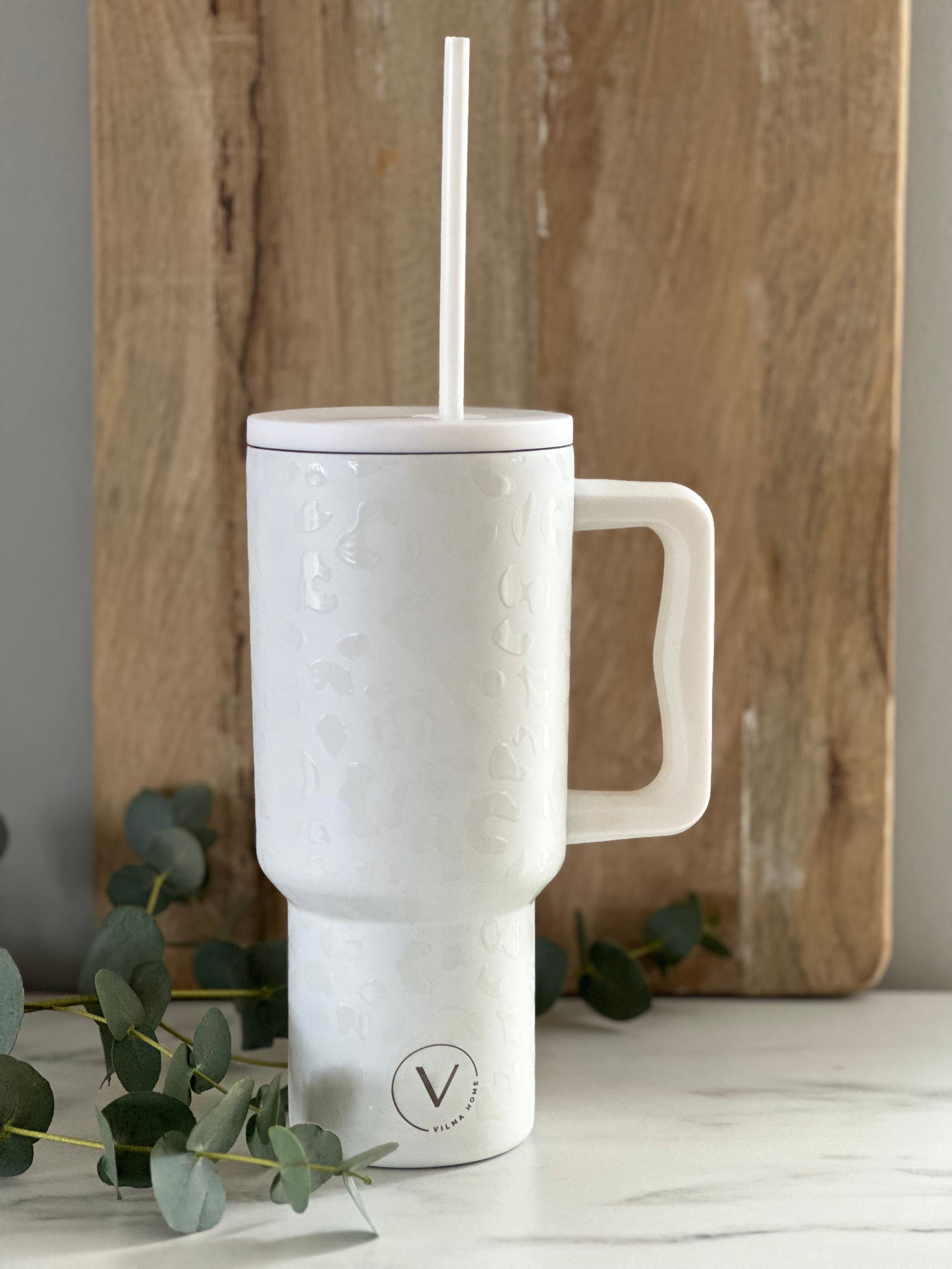 Vilma Home glas hvítt Leopard 870 ml