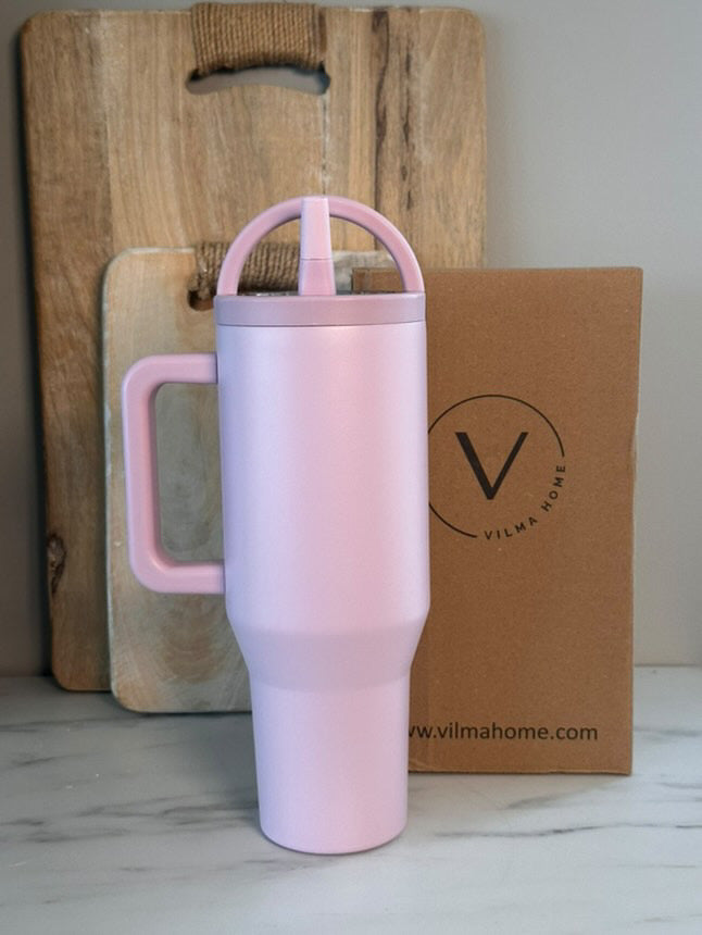 Vilma Home Hydro Ljósbleikur 1200 ml / með handfangi á lokinu