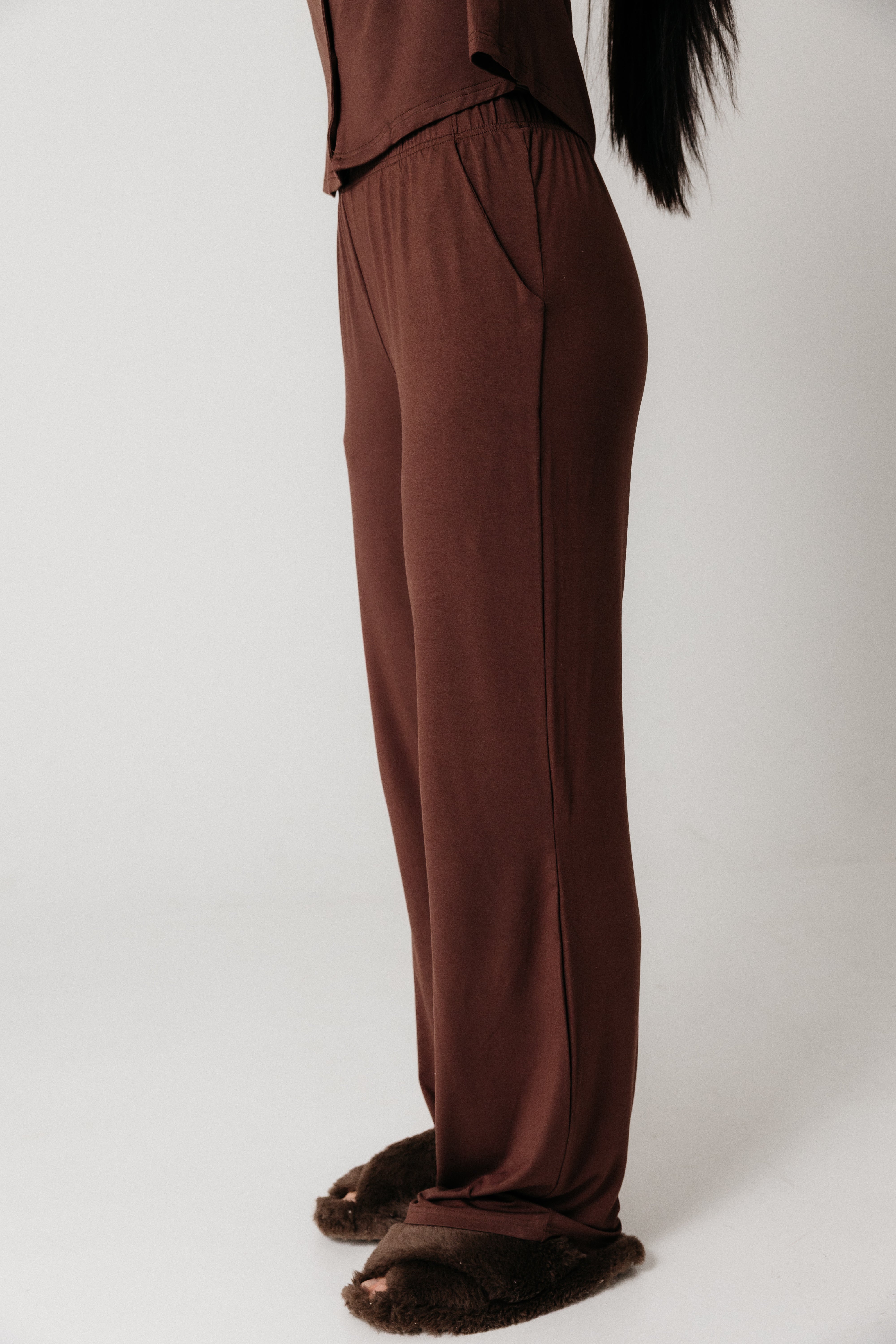 Vilma Home Náttföt úr Modal | Brúnt