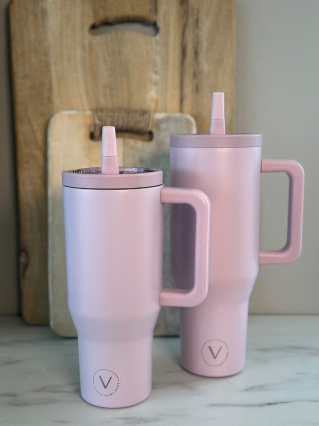 Vilma Home Hydro ljósbleikur 870 ml / með handfangi á lokinu