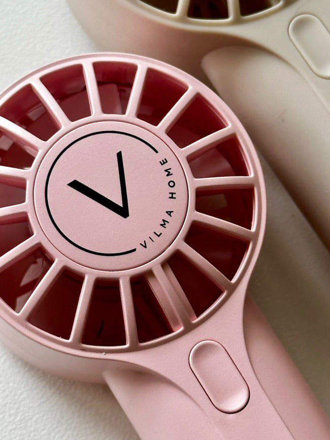 Vilma Home Beauty Fan bleik (andlitsvifta)