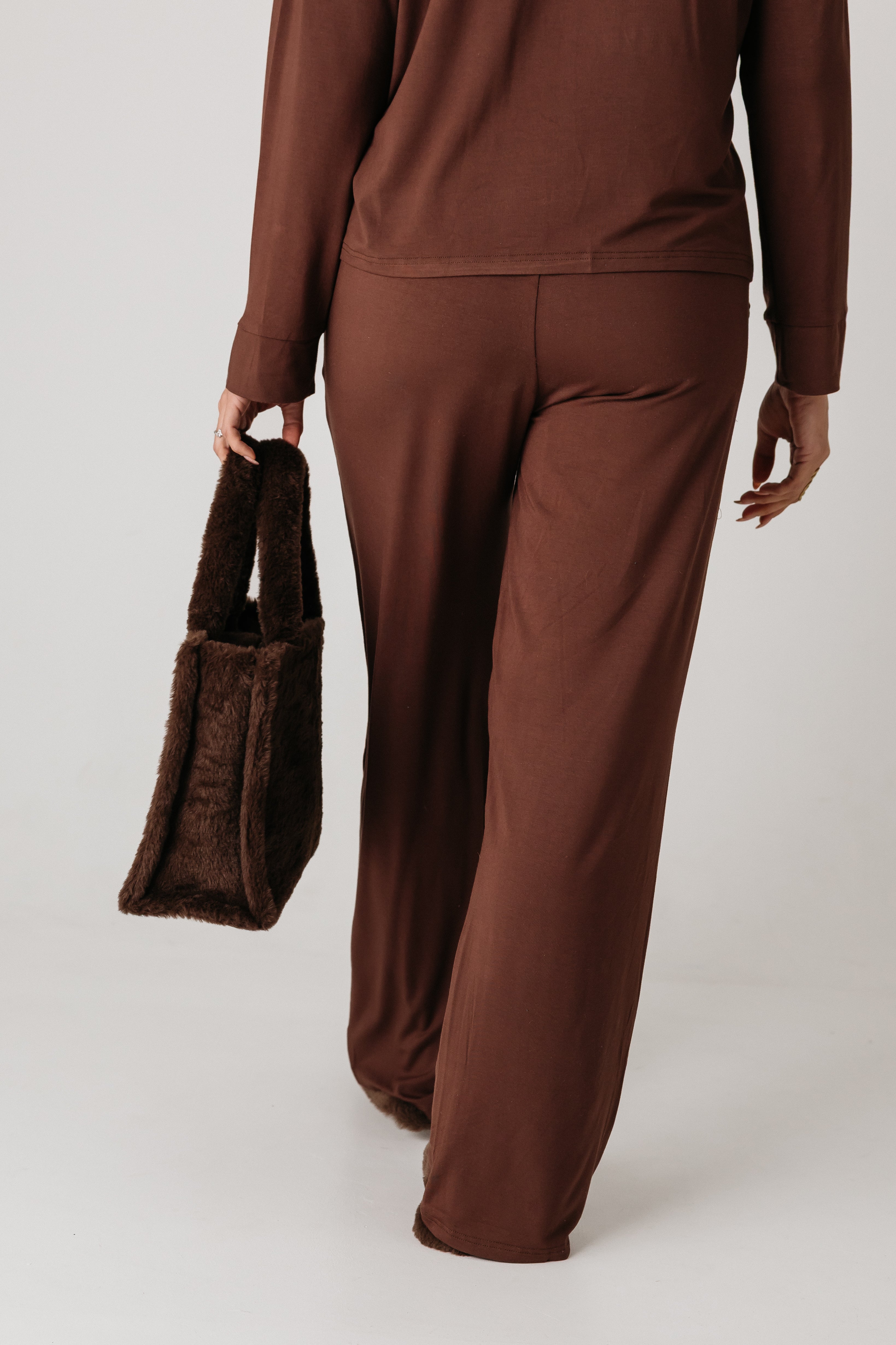 Vilma Home Náttföt úr Modal | Brúnt