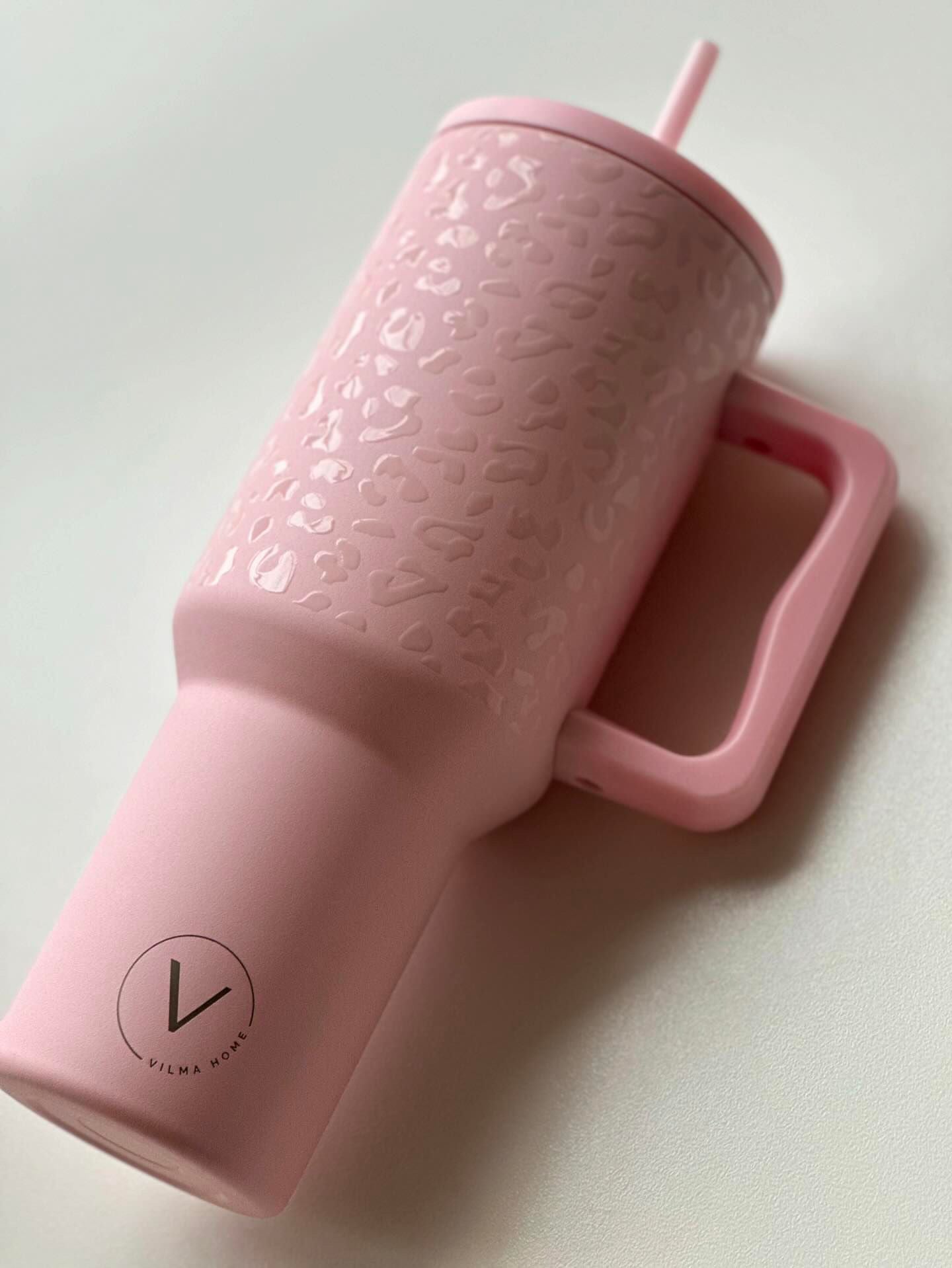 Vilma Home glas Leopard bleikur 1200 ml