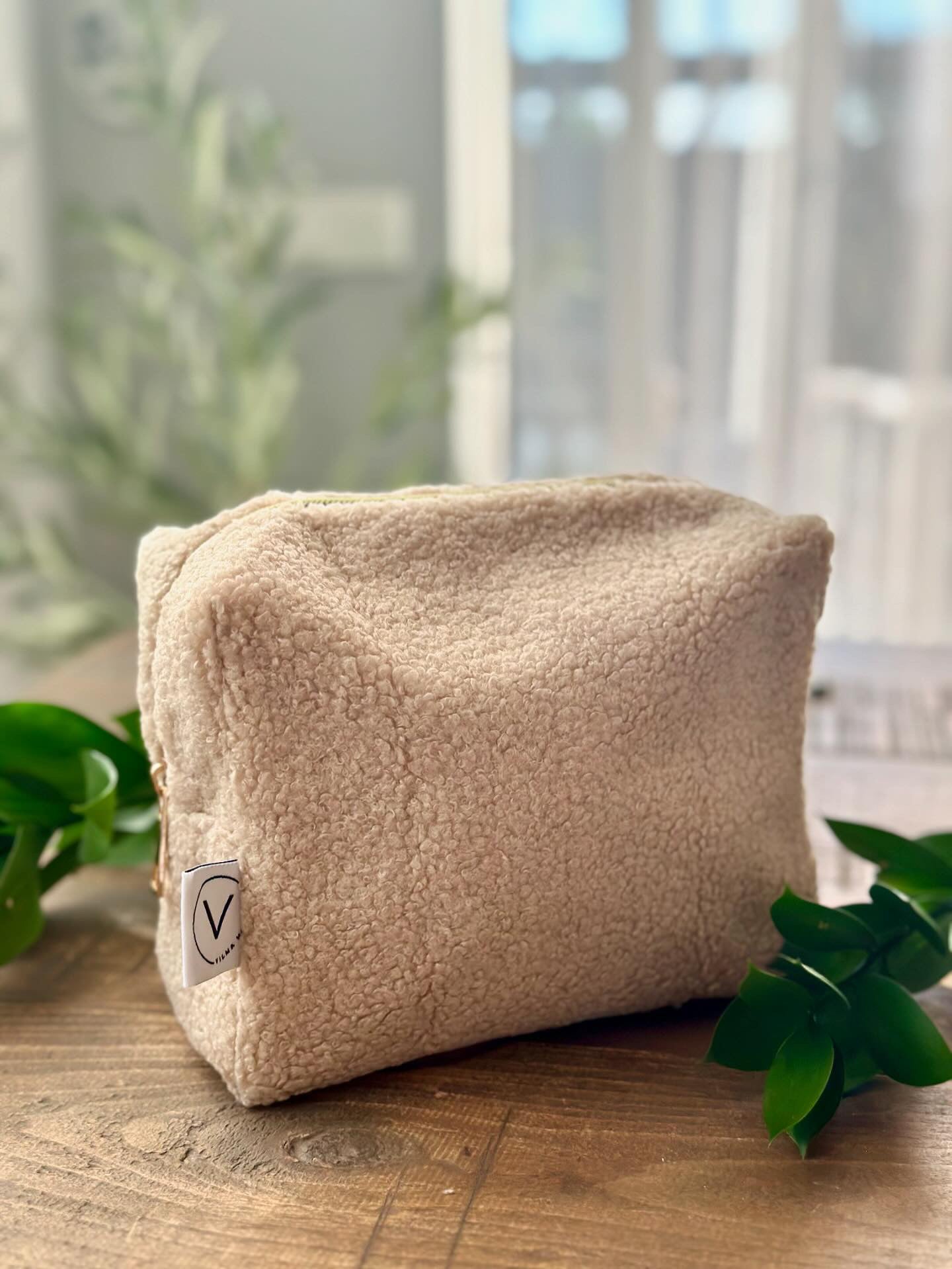 TEDDY BEIGE snyrtitaska miðstærð