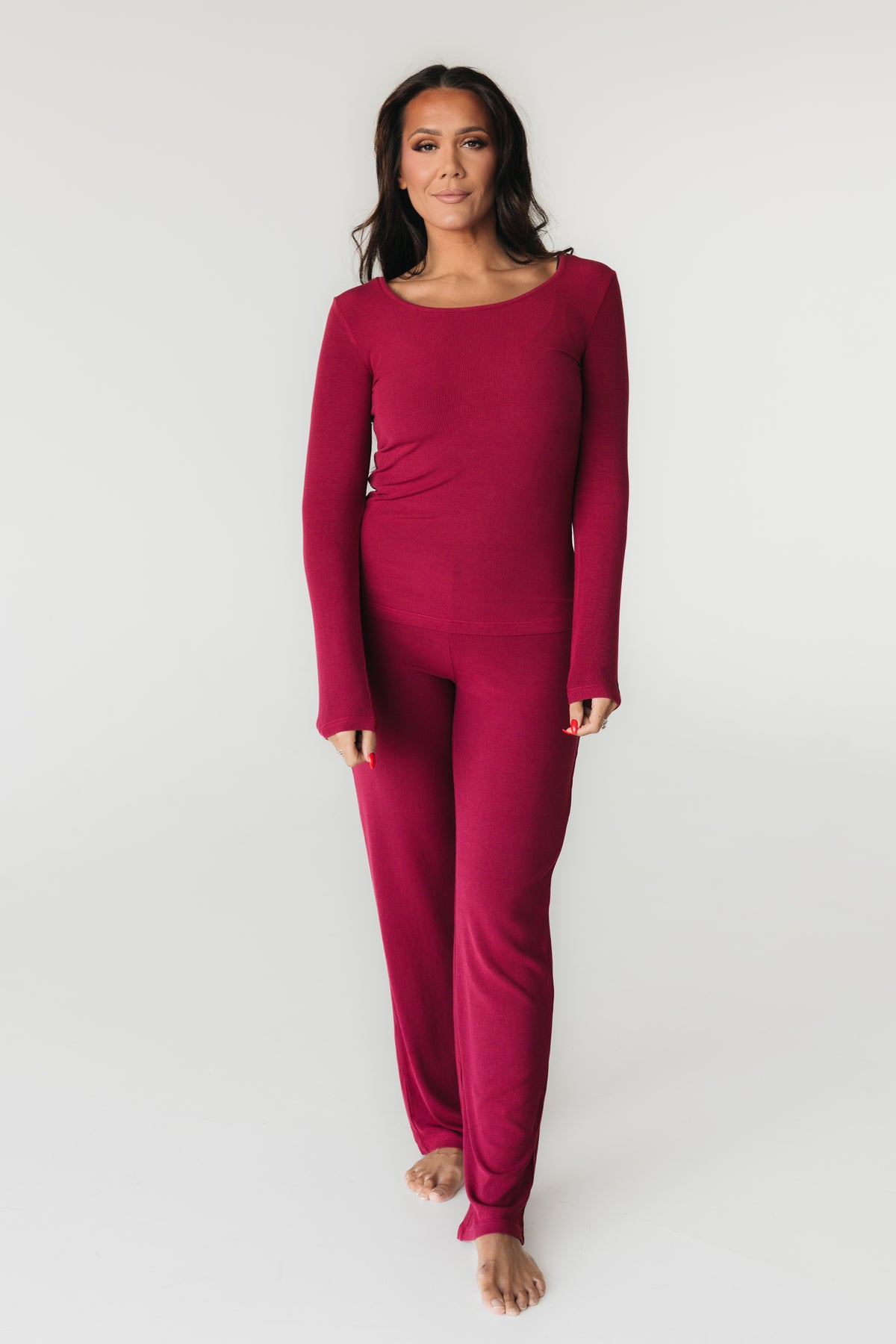 Vilma Home Náttföt Ribbed Bambus
